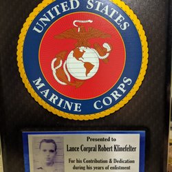 H & J Trophies - Honoring one of our servicemen.
