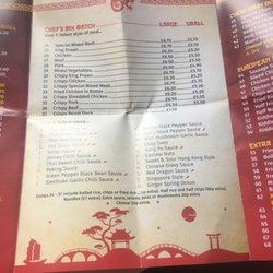 Dragon Express - Menu