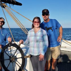 The Black Dog Tall Ships - Driving the boat with Captain Jamie Douglas.