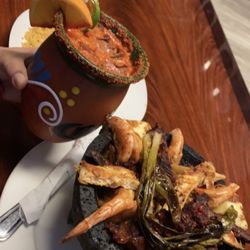 Self Made Billiards and Taqueria - Molcajete mix and agave cantarito
