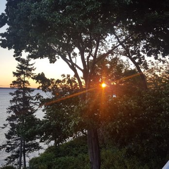 The Bayview Hotel - Terrace morning view - 2017 - Guest Houses Near Me - Bar Harbor, Maine