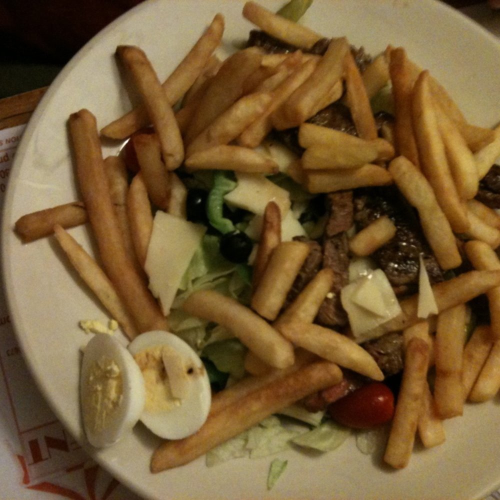Maple Restaurant - Salad with french fries and roast beef. - New American Near Me - Ambridge, Pennsylvania Maple Restaurant - Salad with french fries and roast beef. - New American Near Me - Ambridge, Pennsylvania