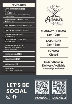 Menu photo 3 Entwined Grounds Grandview, TX