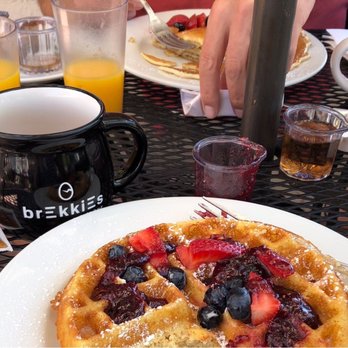 Brekkies - Gluten-free waffle with berries. - Breakfast & Brunch Near Me - Solvang, California