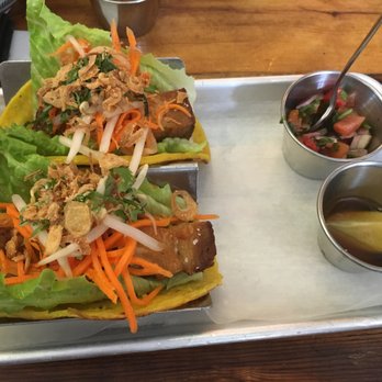 5ive Spice - Pork belly tacos - not super flavorful - Vietnamese Near Me - Brooklyn, New York