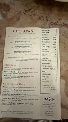 Menu photo 1 Fellows Cafe Roswell, GA Menu photo 1 Fellows Cafe Roswell, GA