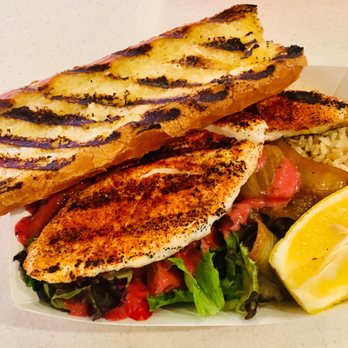 Market Grill - Grilled Halibut platter with garlic bread, salad and brown rice - Seafood Near Me - Seattle, Washington Market Grill - Grilled Halibut platter with garlic bread, salad and brown rice - Seafood Near Me - Seattle, Washington