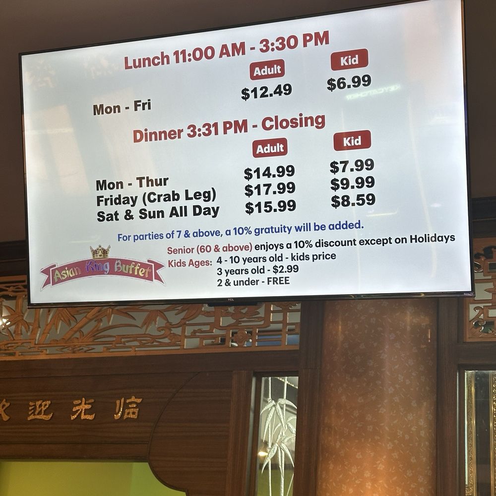 Updated prices