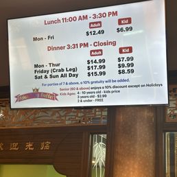 Updated prices