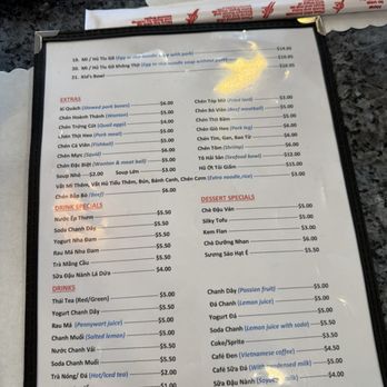 Ghien Mi Go - Back of menu - Noodles Near Me - Westminster, California Ghien Mi Go - Back of menu - Noodles Near Me - Westminster, California