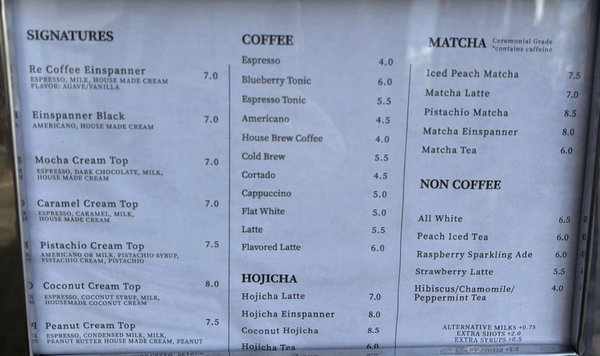 Menu photo 3 Re Coffee Pasadena, CA Menu photo 3 Re Coffee Pasadena, CA