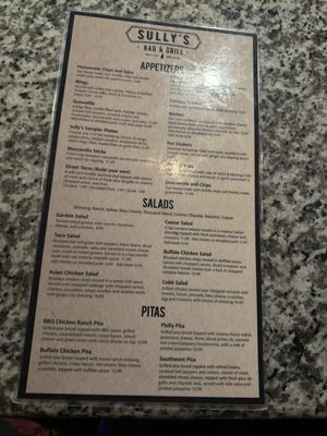 Menu photo 1 Sully's Bar and Grill Rocklin, CA Menu photo 1 Sully's Bar and Grill Rocklin, CA