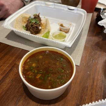 Birrieria Mama Rosa  2 - Consommé and Birria taco - Food Trucks Near Me - Pflugerville, Texas