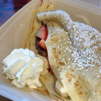 Kaffe Crepe - Crêpe with Nutella, banana and strawberries - Creperies Near Me - Reno, Nevada