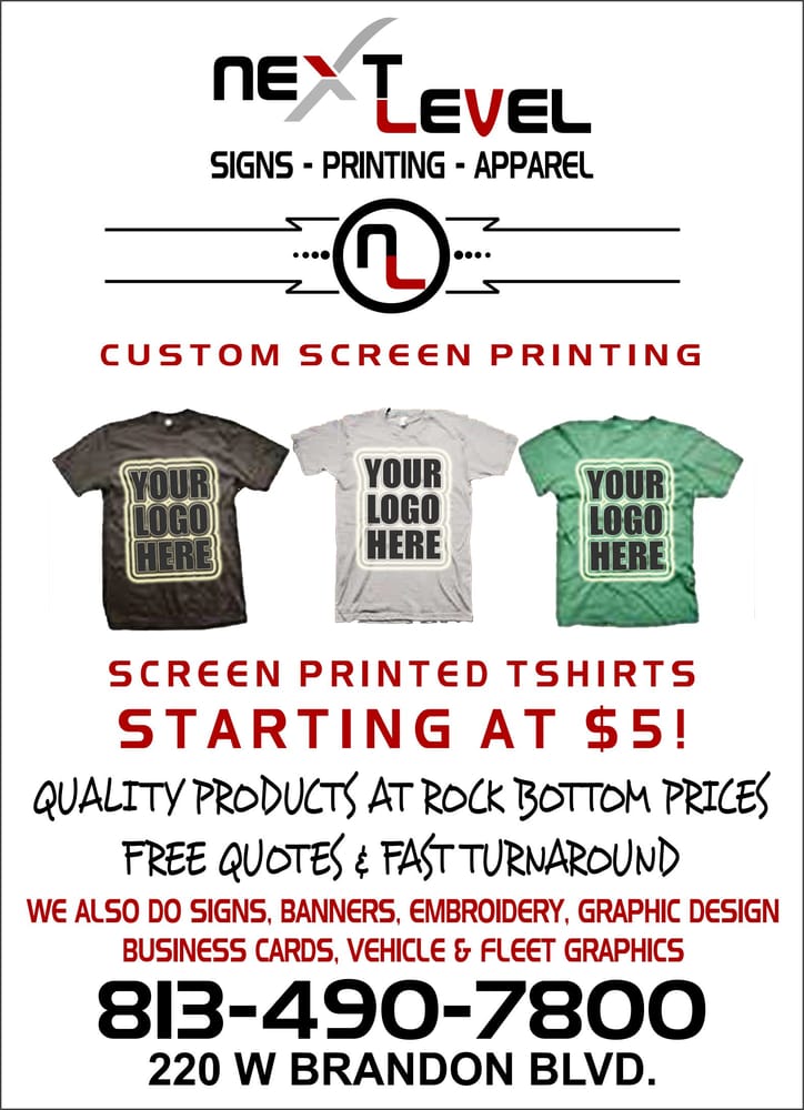 Photos For Next Level Signs Printing Apparel Yelp