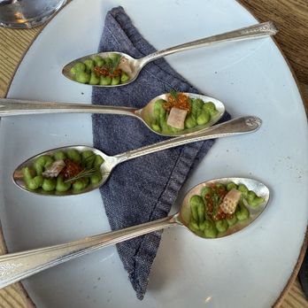 3rd Cousin - Peas. Amuse bouche - New American Near Me - San Francisco, California 3rd Cousin - Peas. Amuse bouche - New American Near Me - San Francisco, California