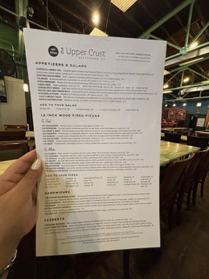Menu photo 1 The Upper Crust Gettysburg, PA