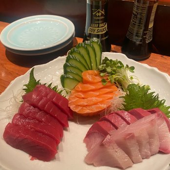 Sushi Sake - Salmon, Tuna, and Red Snapper Sashimi - Japanese Near Me - Richardson, Texas