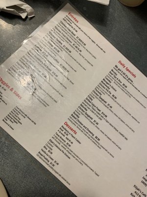 Menu photo 5 Elijah's Cafe Jasper, TX