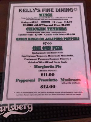Menu photo 2 Kelly's Sports Bar New York, NY Menu photo 2 Kelly's Sports Bar New York, NY