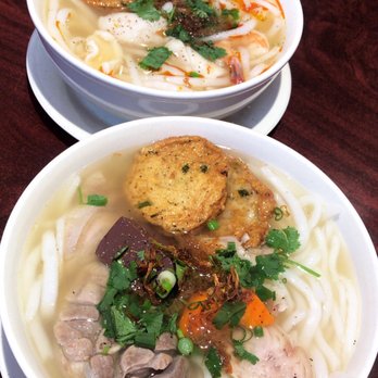 Xuan Huong - 9/10 Banh Canh Hai San & Gio Heo - I would prefer 1 less fish patty for more real meat or seafood. The broth was delicious for both! - Vietnamese Near Me - Houston, Texas Xuan Huong - 9/10 Banh Canh Hai San & Gio Heo - I would prefer 1 less fish patty for more real meat or seafood. The broth was delicious for both! - Vietnamese Near Me - Houston, Texas