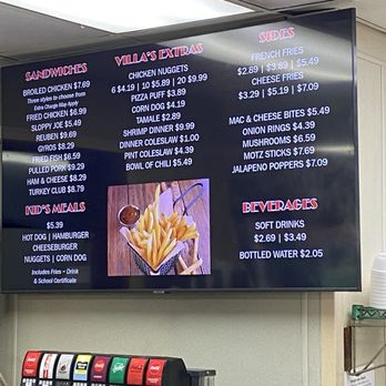 Beef Villa - Menu board - Burgers Near Me - Elgin, Illinois Beef Villa - Menu board - Burgers Near Me - Elgin, Illinois