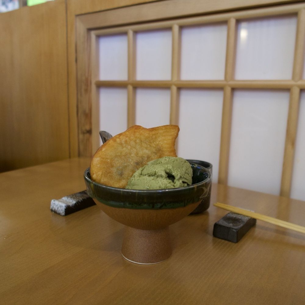 Fujiya Ramen - Taiyaki with Matcha ice cream - Ramen Near Me - Pittsburgh, Pennsylvania