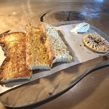 Level 5 Rooftop Restaurant - House made focaccia with tallow butter. - Cocktail Bars Near Me - Albuquerque, New Mexico