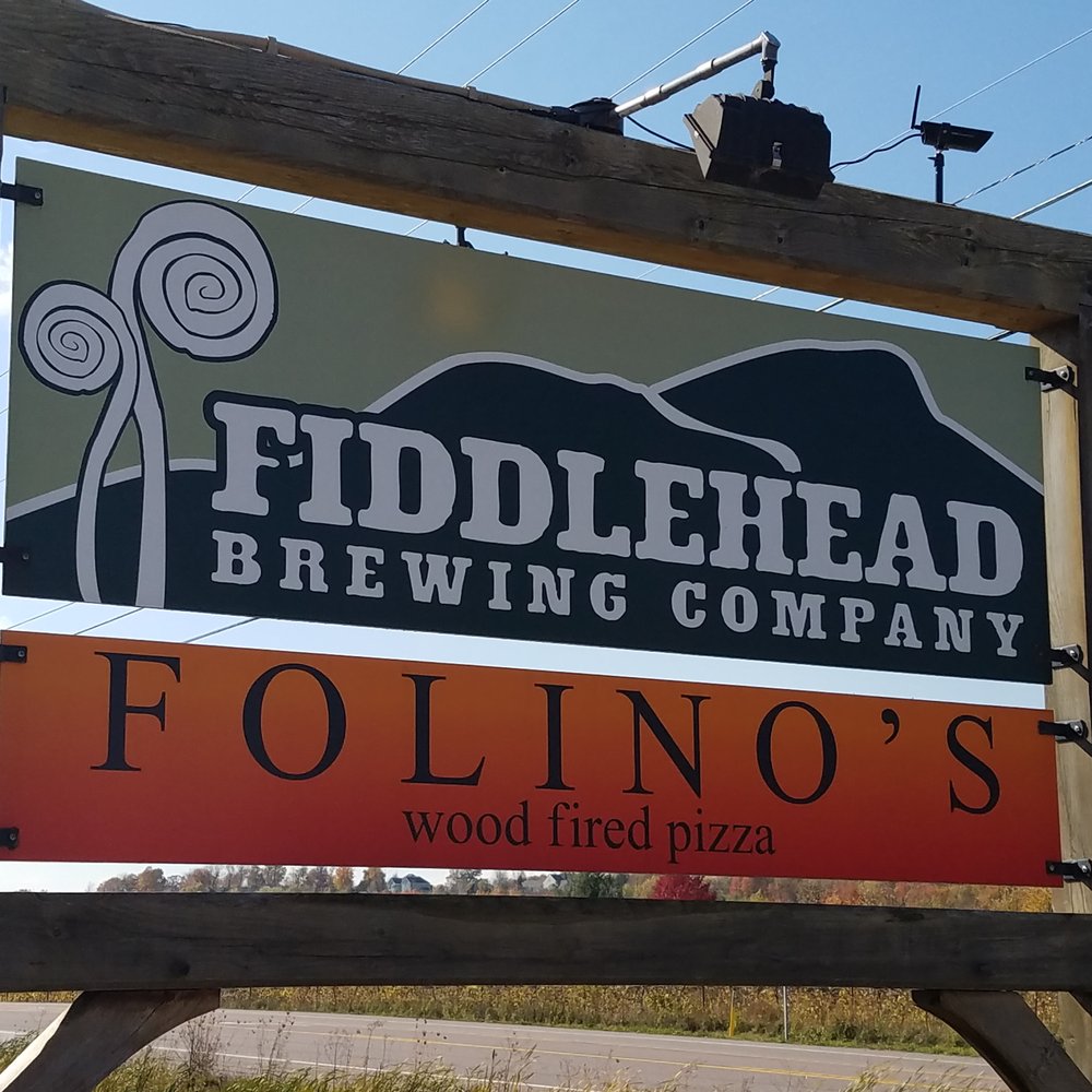 Fiddlehead Brewing - sign to look for - Breweries Near Me - Shelburne, Vermont Fiddlehead Brewing - sign to look for - Breweries Near Me - Shelburne, Vermont
