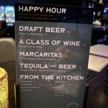 La Popular - Happy hour menu 2/13/25 - Mexican Near Me - Porter Ranch, California