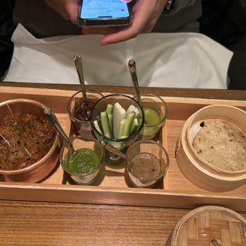 Indian Accent - Ghee Roast Lamb, Roomali Roti Pancakes - Indian Near Me - New York, New York Indian Accent - Ghee Roast Lamb, Roomali Roti Pancakes - Indian Near Me - New York, New York