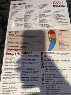 Menu photo 3 Abe's Place Tap & Grill Clearwater, FL