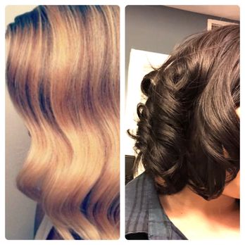 Glamsquad - what I asked for on the left, what I ended up getting on the right with Marleny - Makeup Artists Near Me