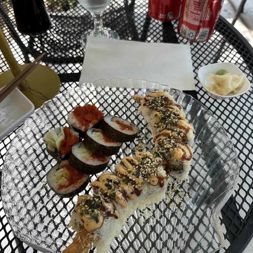 Nano Ramen & Sushi - Spicy Tuna (left) Godzilla (right) - Sushi Bars Near Me - Chicago, Illinois Nano Ramen & Sushi - Spicy Tuna (left) Godzilla (right) - Sushi Bars Near Me - Chicago, Illinois
