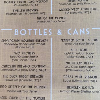 The Kill Devil Grill - Beer and wine menu - American Near Me - Kill Devil Hills, North Carolina