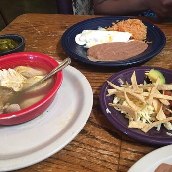 Miguelitos Mexican Restaurant - Chicken tortilla soup with the ingredients. Sour cream Chicken enchiladas, rice, and beans. - Mexican Near Me - Sanger, Texas Miguelitos Mexican Restaurant - Chicken tortilla soup with the ingredients. Sour cream Chicken enchiladas, rice, and beans. - Mexican Near Me - Sanger, Texas