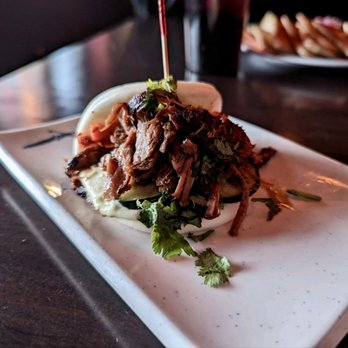 Nite Owl - Pulled pork on bao bun - Bars Near Me - Omaha, Nebraska Nite Owl - Pulled pork on bao bun - Bars Near Me - Omaha, Nebraska