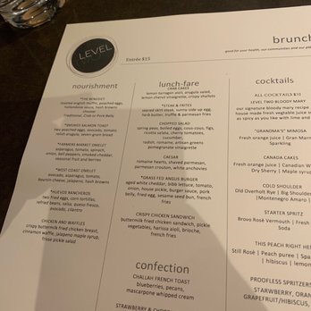 Level Two Restaurant - Menu - American Near Me - Chicago, Illinois