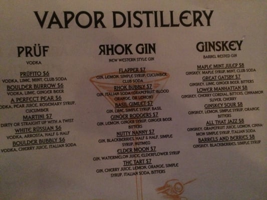 Vapor Distillery, Home of Boulder Spirits by null