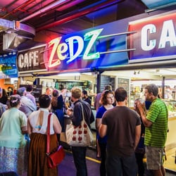 Zedz Cafe - The Adelaide Food & Wine Festival Coffee Crawl group hit stop #2 ZedZ at the market.