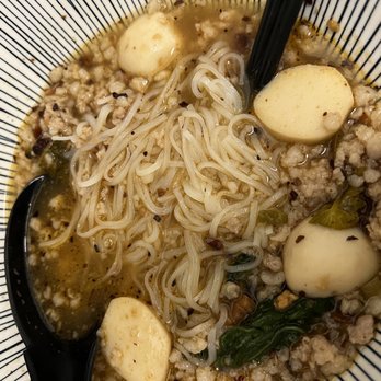 Pata Paplean - What a rip off- only comes With 2 fish balls (split in 2) and ground pork $18 - Bars Near Me - Elmhurst, New York