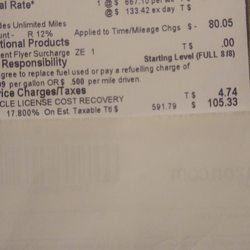 Hertz Rent A Car - Rental daily rate that was not initially honored.