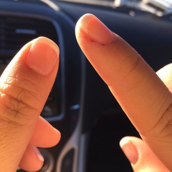 Apple Nails - Thank you lady for giving me two bleeding fingers. Consider the tip a parting gift. I will NOT return. - Nail Salons Near Me - Cypress, California