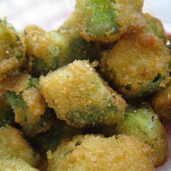 Backyard BBQ Pit - Fried okra, made to order! - Barbeque Near Me - Durham, North Carolina