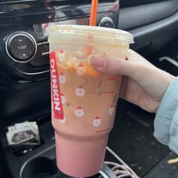 Dunkin' - Iced Pink Velvet Macchiato (Seasonal)