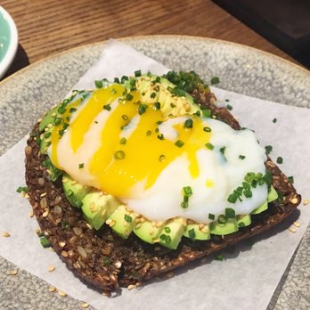 Cafe Pascal - Avo toast with 63 degree egg - Salad Near Me - Stockholm, Alberta