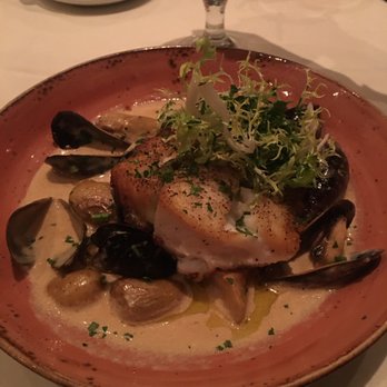 Alba Restaurant - Atlantic Cod w/ mussels and chowder - New American Near Me - Quincy, Massachusetts Alba Restaurant - Atlantic Cod w/ mussels and chowder - New American Near Me - Quincy, Massachusetts