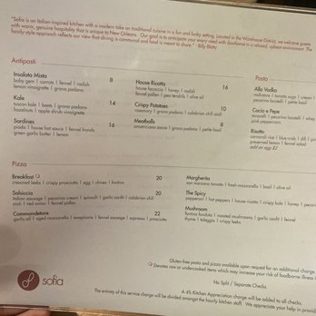 Sofia - Sneak peek of the brunch menu - Italian Near Me - New Orleans, Louisiana Sofia - Sneak peek of the brunch menu - Italian Near Me - New Orleans, Louisiana