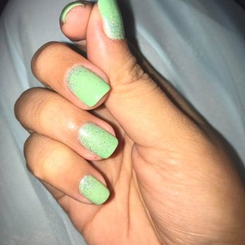 Orchard Nails - Results of my second mani/pedi at Orchard (Feb 2017), mint with glitter gradient with matching mint toes (not pictured). My natural nails - Nail Salons Near Me - Corona, California Orchard Nails - Results of my second mani/pedi at Orchard (Feb 2017), mint with glitter gradient with matching mint toes (not pictured). My natural nails - Nail Salons Near Me - Corona, California
