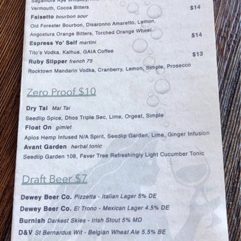 Harbour - Drink menu - Seafood Near Me - Lewes, Delaware